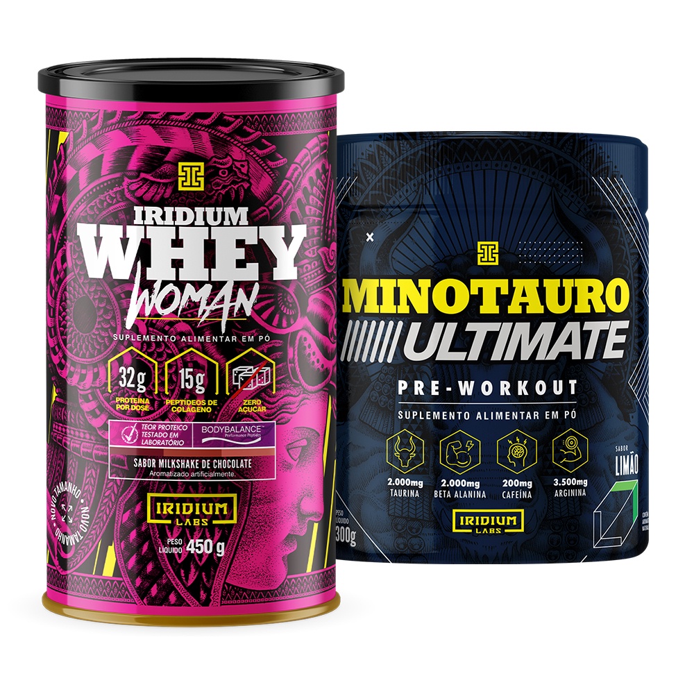 Whey Protein Woman 450g + Minotauro Ultimate – Iridium Labs