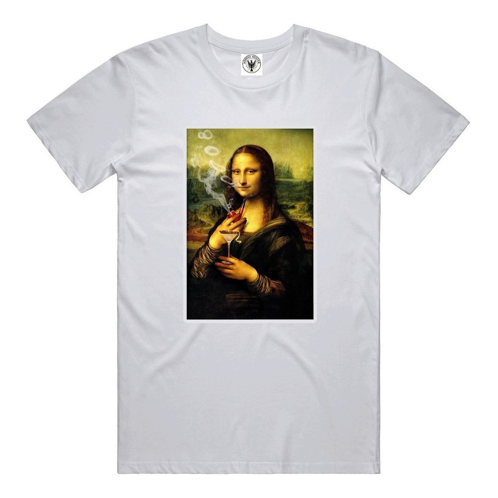 Camisa Camiseta Mona Lisa Doidona Masculino Feminina Swag