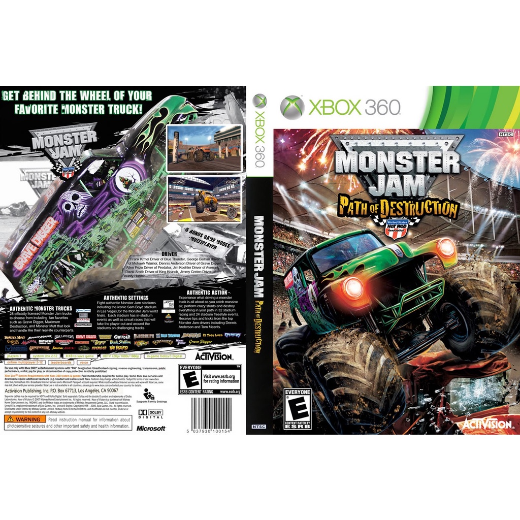 Monster jam patch destruction P/ XBOX360 (LTU/LT/JTAG/RGH) Shopee Brasil