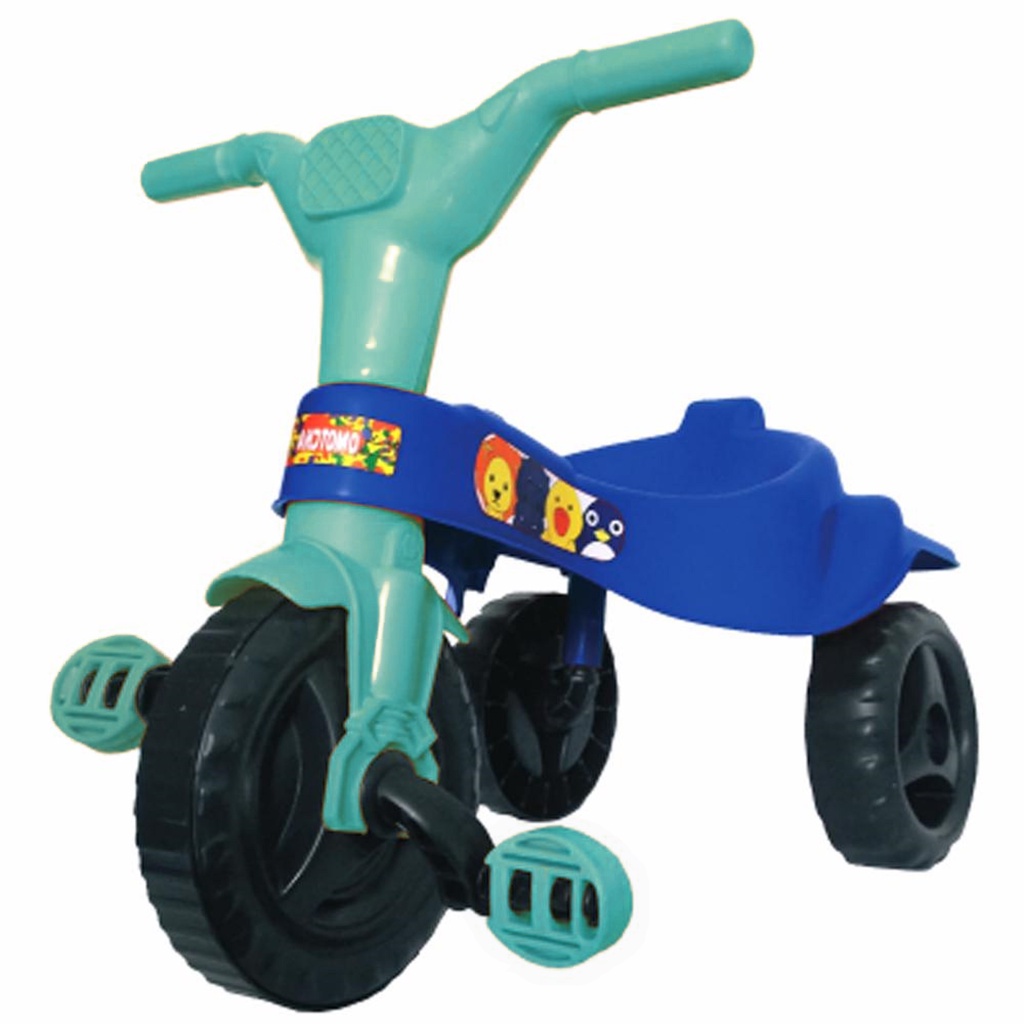 Velotrol Triciclo Motoca Motinha Tico Tico Infantil - Azul