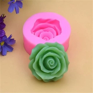 Molde de Silicone em Formato de Rosa para Vela / Molde para Sabão Feito à Mão / Bolo /