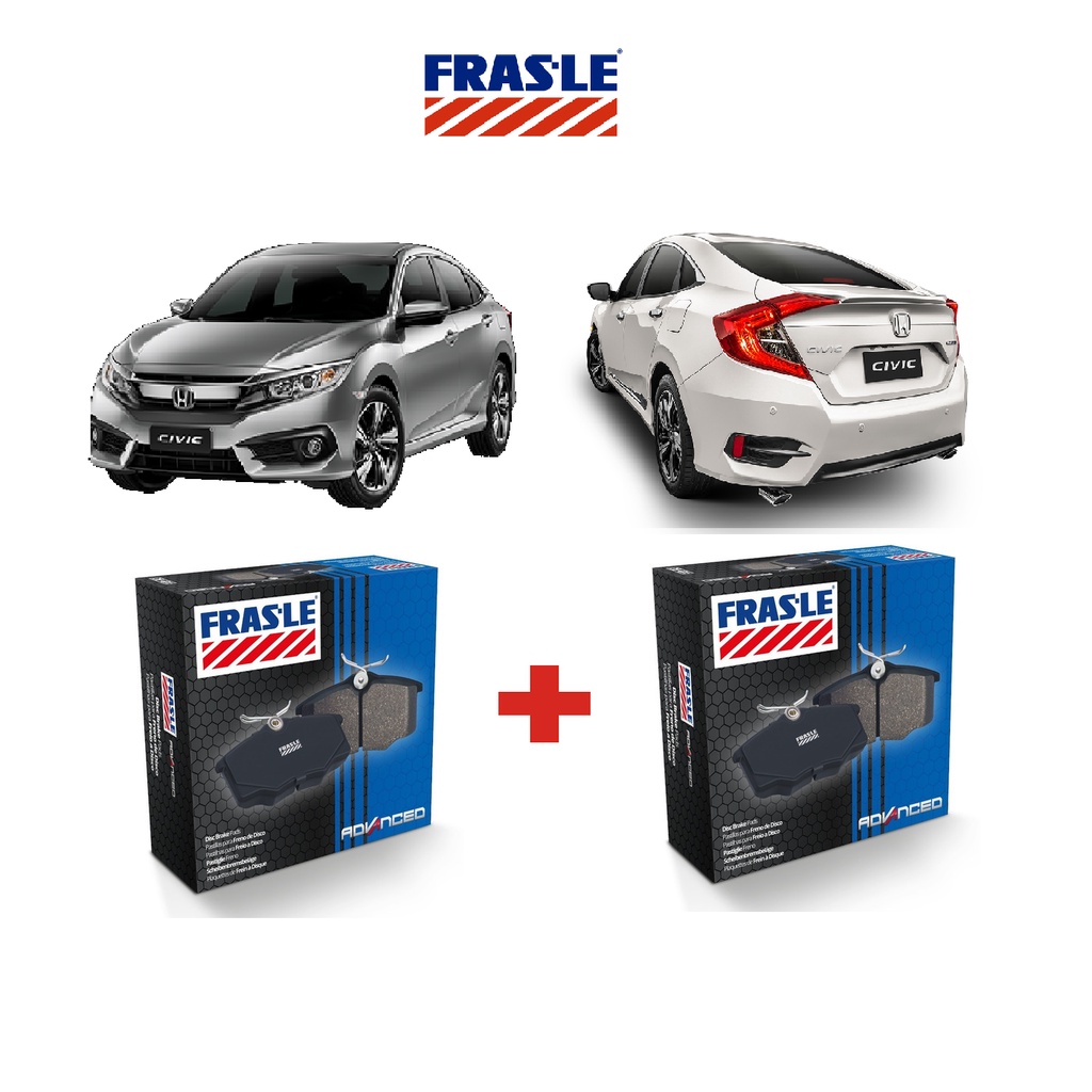 Kit Jogo De Pastilhas Freio Dianteiro E Traseiro Honda Civic G