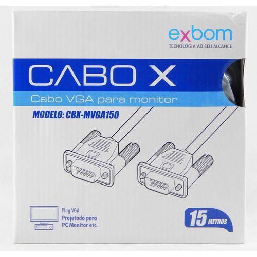 Cabo Vga 15 Mts Monitor Lcd Pc Projetor 15 Metros | Shopee Brasil
