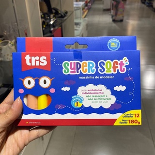 Massinha De Modelar Tris Super Soft 12 Cores