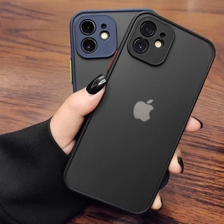 Capa De Silicone Transparente Anti-Impacto Fosca Para iPhone 15 14 13 12 11 Pro Max Plus X XR XS 7 8 se20/22
