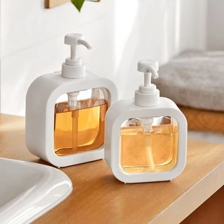 300/500ml Dispensador De Sabão Para Banheiro Loção Recarregável Shampoo Lavador De Corpo Rack Portátil Viagem Garrafas De Banheira Vazio
