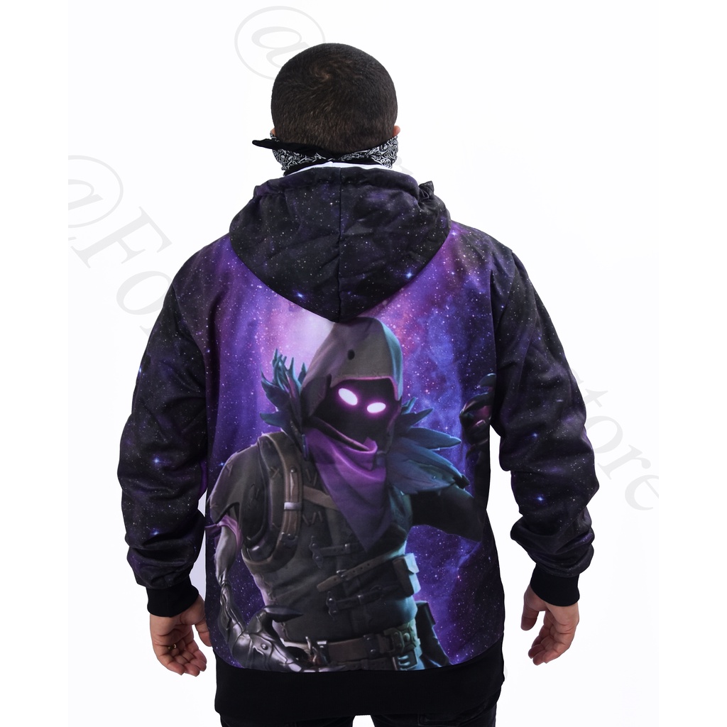 Raven Fortnite Hoodie - Raven Skin Hoodie - Fortnite Apparel