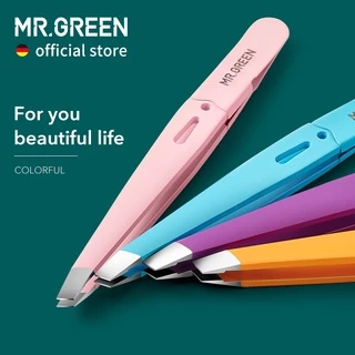 Mr.Green Pinça Para Sobrancelha / Grampo / Extrator De Cabelo Fino De Aço Inoxidável