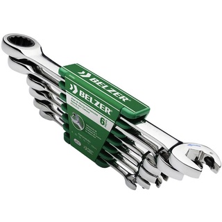 JOGO DE CHAVE COMBINADA C/ CATRACA 8 A 19MM (6PÇS) SPEEDY BELZER