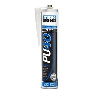 Adesivo Poliuretano Preto Pu40 310ml - Tekbond
