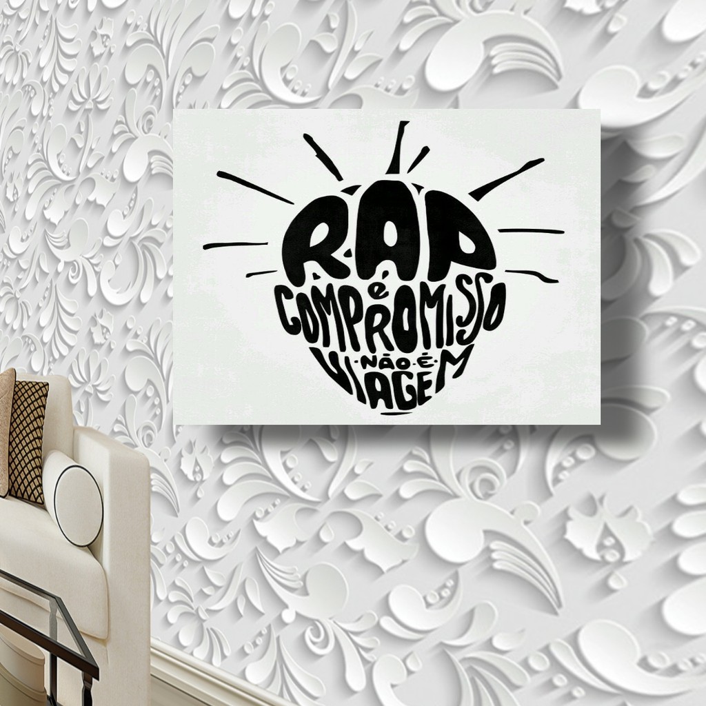 Placa Quadro Decorativo - Rap é Compromisso/Sabotage | Shopee Brasil