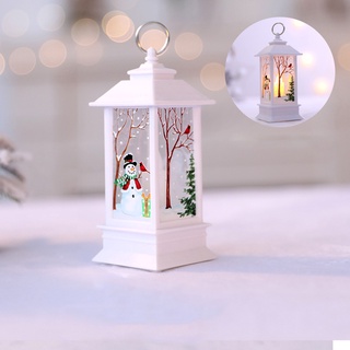 Lanterna Natalina com Luz Boneco de Neve 21cm Espressione