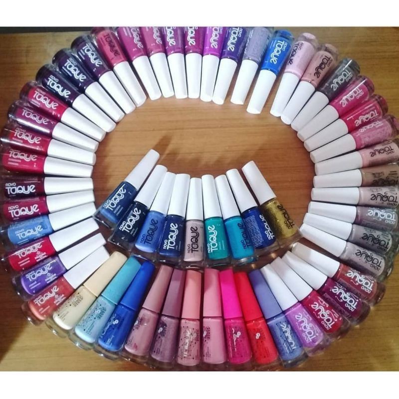 KIT 50 cores Diferentes - Esmalte Novo Toque | Shopee Brasil