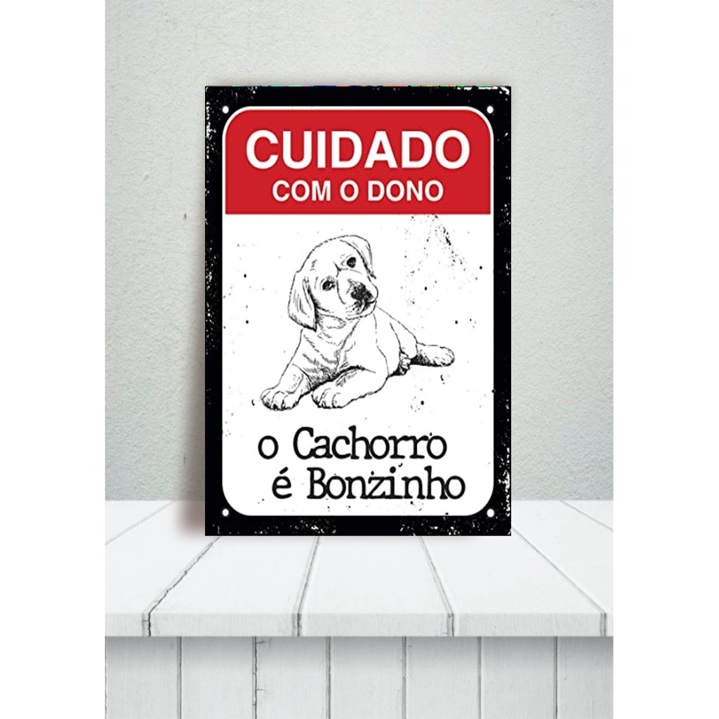 Quadro/Placa Decorativa Cachorro Fila Brasileiro