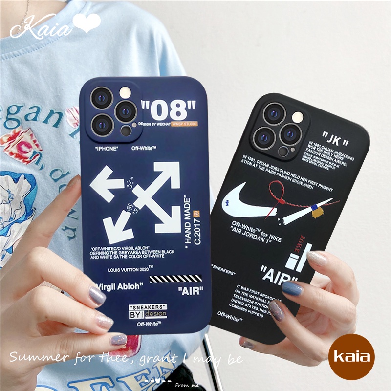 Capa Flexível Marca Off-white Xiaomi POCO M3 Pro X3 NFC Redmi 10 9A 9t 9 9c Note10 10s 10pro 9 8 Mi 11 Lite 10T 10