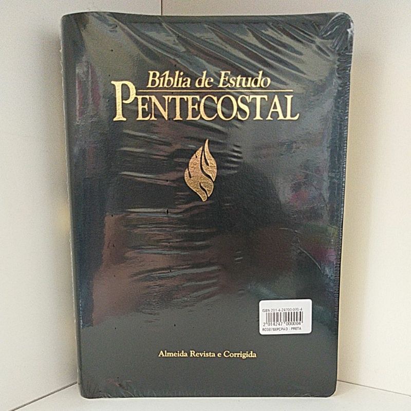 Bíblia De Estudo Pentecostal Grande Edição Global | Shopee Brasil