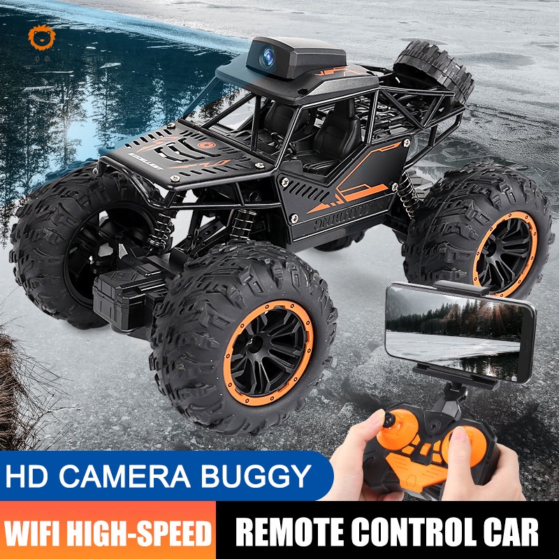 Carrinho RC grande escala 1:10 – 4WD Off Road RC Carros – Carro de controle  remoto 4x4 caminhão elétrico – Caminhões IPX5 à prova d'água para adultos –  RTR com controle remoto