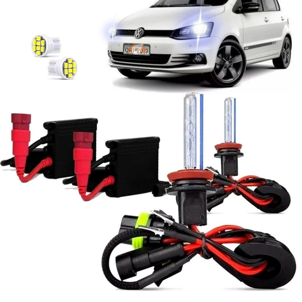 Kit Xenon Fox 2015 2016 2017 2018 2019 P/ Farol Baixo H7 Luz Branco