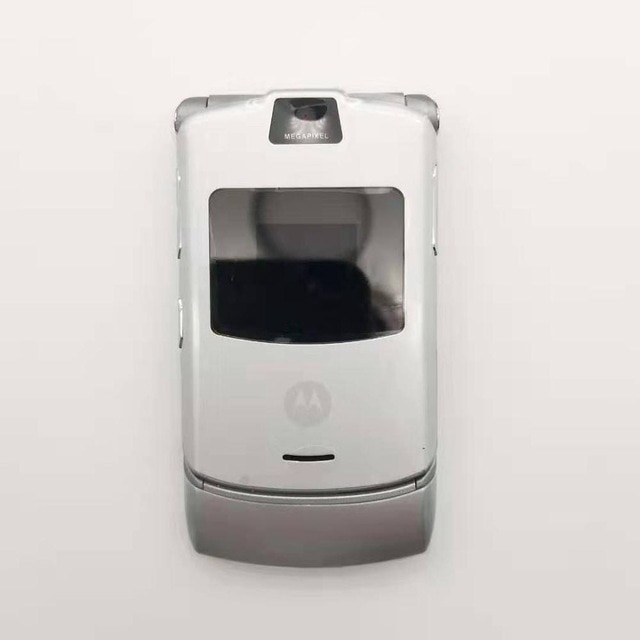 Telefone Celular 3G Mo tor o la V3 Versão Mundial Flip GSM Quad Band ...