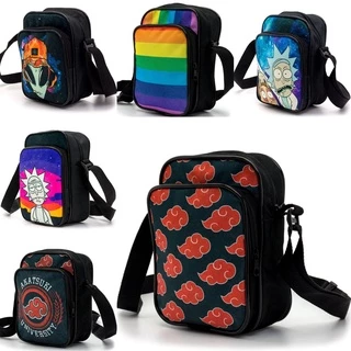 Shoulder Bag Masculino Mini Mochila Bolsa Pequena Transversal Alça Regulável de Ombro Necessaire Geek