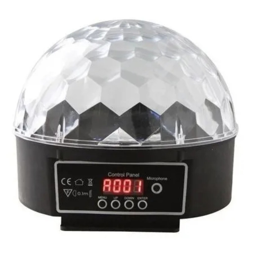 Globo Mágico Dmx Meia Bola Led Cristal Lk-307 6 Cores