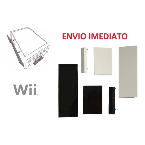 Kit Tampas Laterais Slot Wii Sd Memory Card Controle Gc!