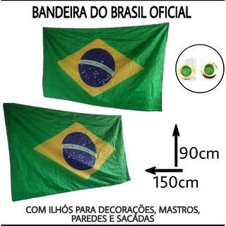 Patch Bordado Bandeira Brasil 5x7cm escolha a cor BDP290