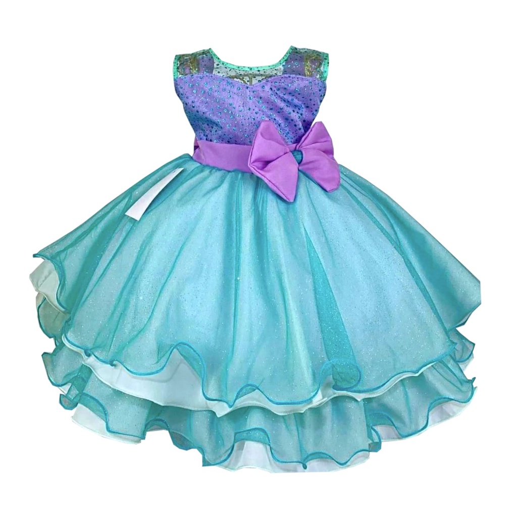 Vestido de festa store infantil pequena sereia