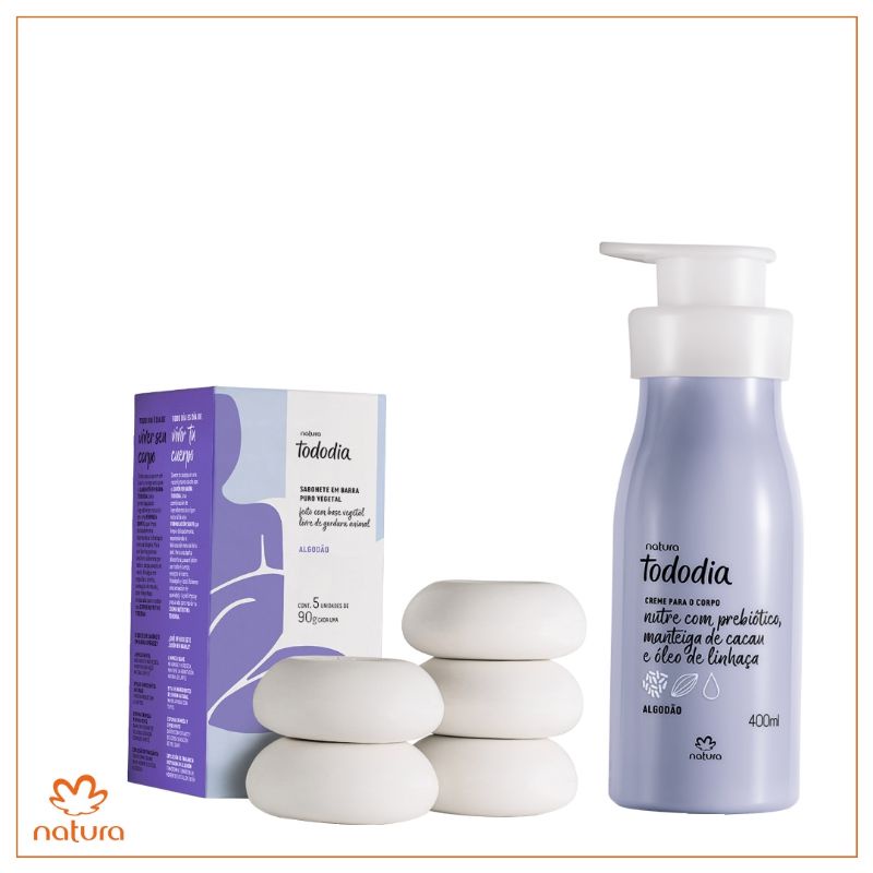 Combo de Algodão Natura Tododia | Shopee Brasil