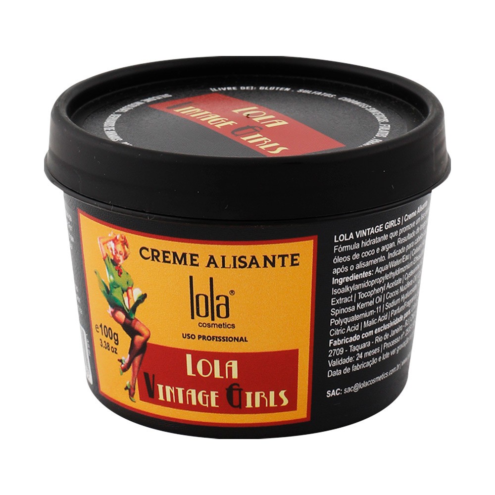 Creme Alisante Lola Cosmetics Vintage Girls 100g | Shopee Brasil