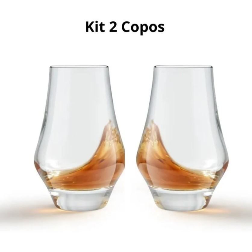 2 Copos Vidro Retrô Arome Aperitivo E Drinks 180 Ml - Kit Copos baixo em estilo retrô, em vidro resistente.