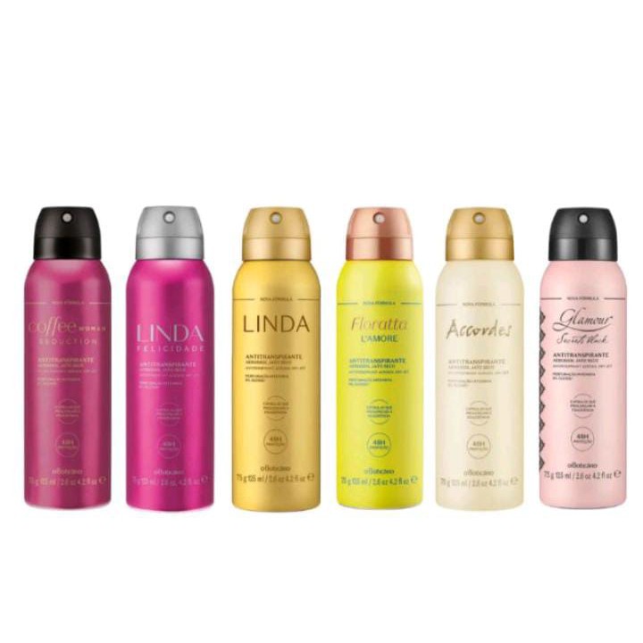Desodorante antitranspirante aerosol feminino o Boticário 75g | Shopee ...
