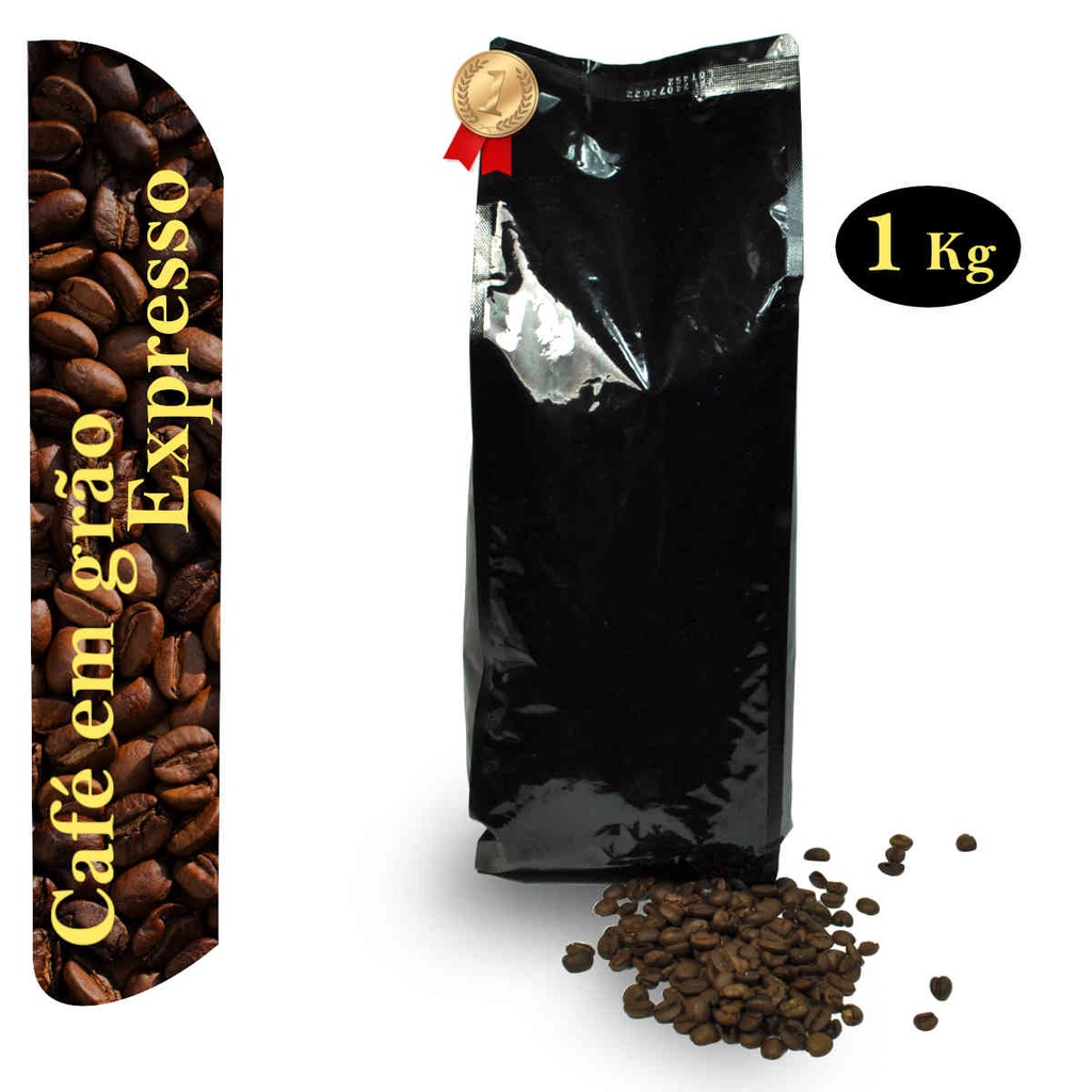 Café Expresso Em Grãos Torrado 1 Kg | Shopee Brasil