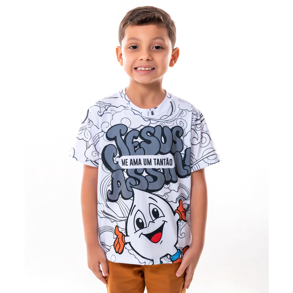 Blusa store infantil evangelica