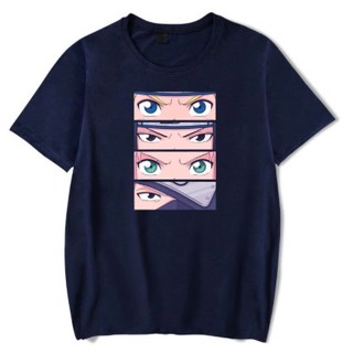 Camiseta Masculina Anime Naruto Olhos Personagens Desenho