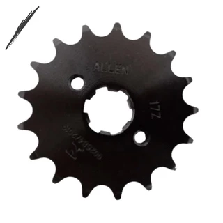 Pinhão 17d dentes cg Titan 150 cg 125 Bros 150 Bros 160 bros 190 fan 125 Xre 190 allen aço 1045 passe 428