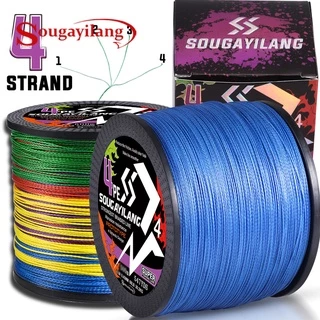 Linha De Pesca Sougayilang 100M PE Trançada 4 Suportes Benang Pancing Ikan Superline Forte Trançado Tali