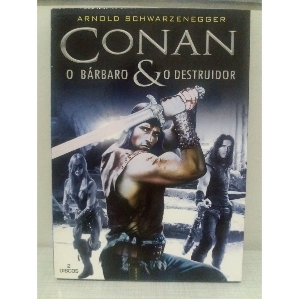 DVD Conan O Bárbaro & O Destruidor (Duplo com Luva) - Arnold Schwarzenegger