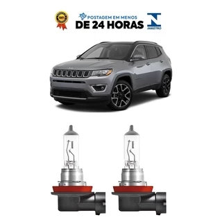 Par Lampada Farol de Milha Jeep Compass 2016 2017 2018 2019 2020 H11
