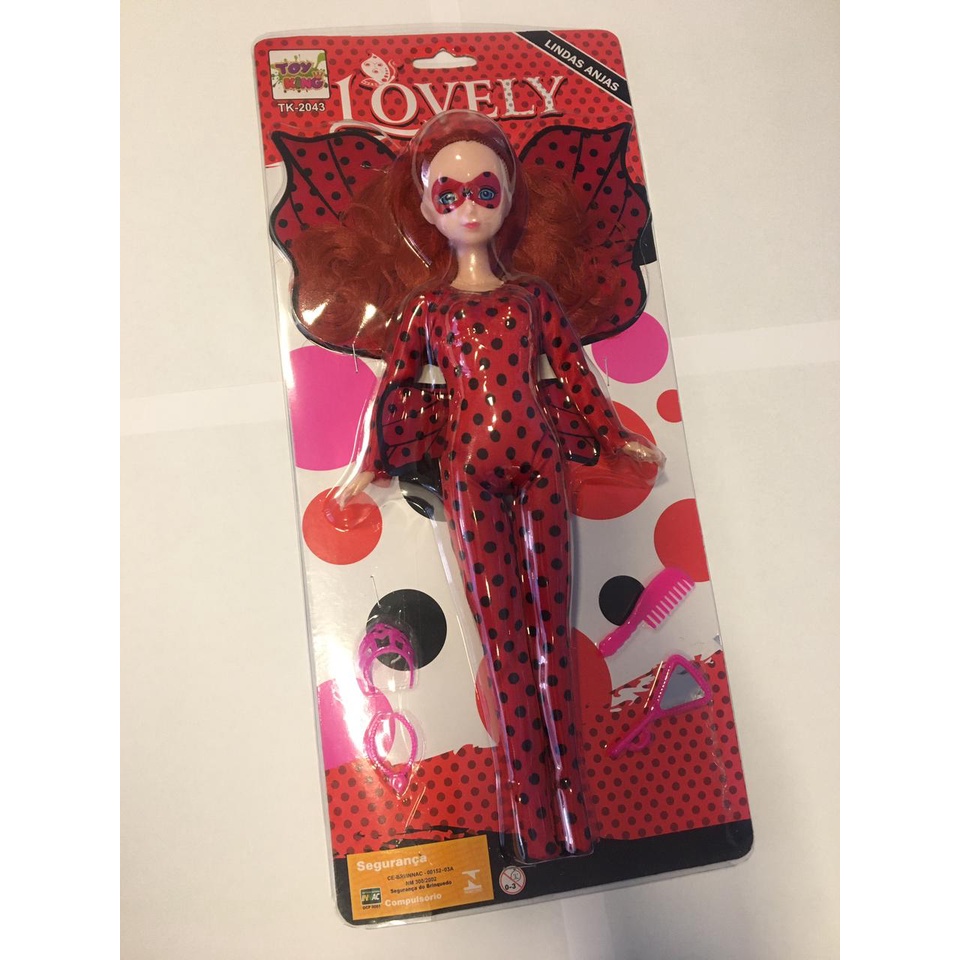 Boneca Miraculous Desenho Animado Lovely Fashion Acessórios Roupa Heróis -  WD Toys - Bonecas - Magazine Luiza