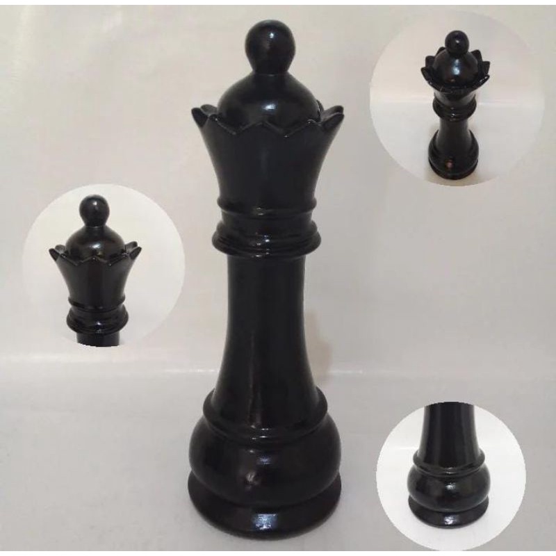 Peça de xadrez preto, rainha, elegante padrão em um fundo branco pinturas  para a parede • quadros sucesso, treinamento, inteligente