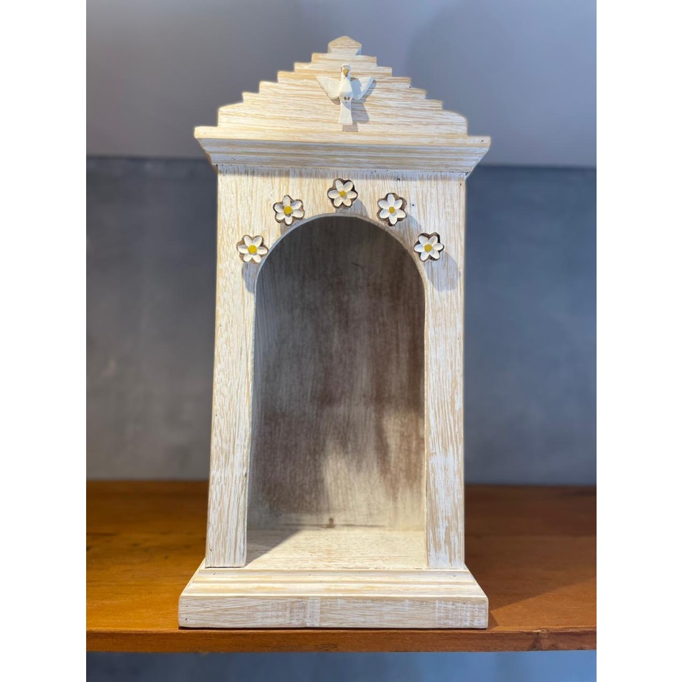 Oratório G em Madeira Patinada - Rústica Artesanal | Shopee Brasil