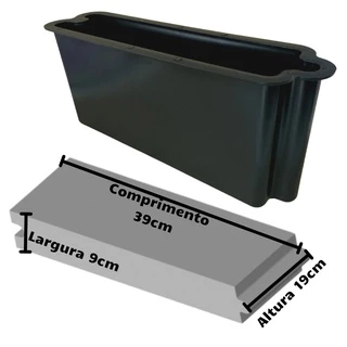 Forma Construção Guia Calçamento Fincadinha Escora Calçada 39x19x9