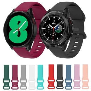 Pulseira De 20mm Para Relógio Samsung Galaxy Watch 4 Classic 42mm/46mm Silicone Watch4 40mm 44mm