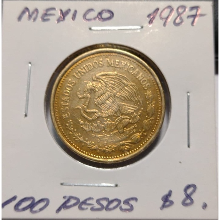 MEXICO 1987 - 100 PESOS - BRONZE - C8899