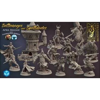 Miniaturas Guilda dos Magos para RPG, D&D, Zombicide.