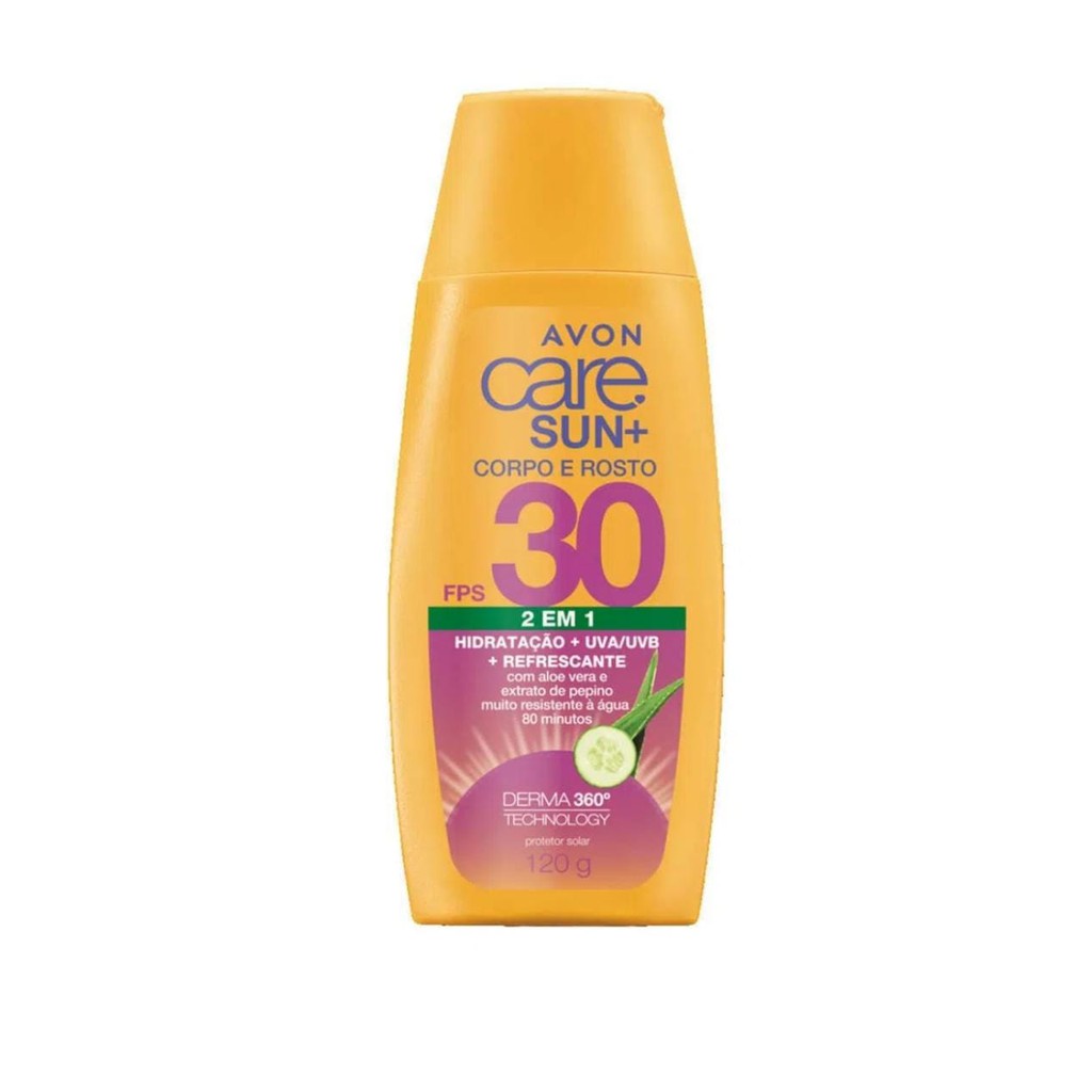 Protetor Solar Avon Care Sun Refrescante 2 em 1 FPS 30 120g Avon