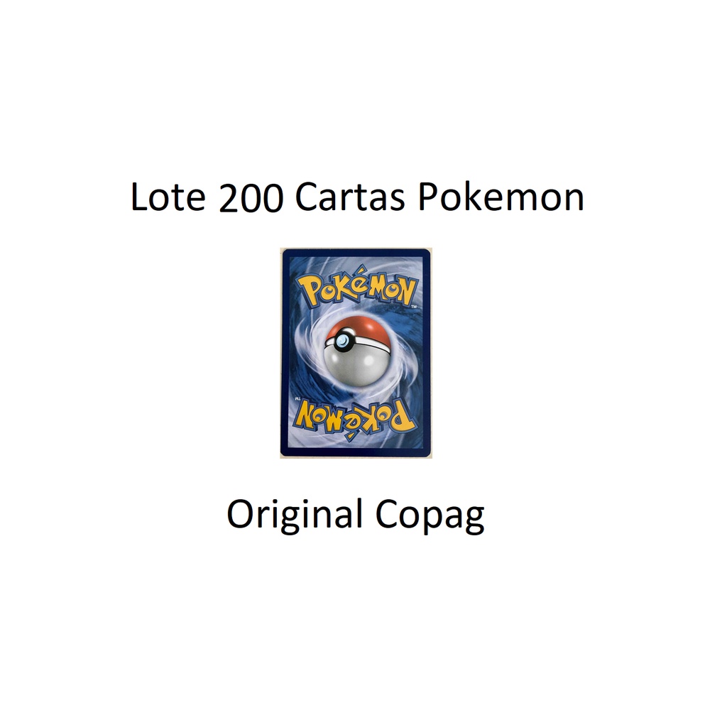 Mega Lote de Codigos Pokemon Tcg Online 200 Unidades Copag em Promoção na  Americanas