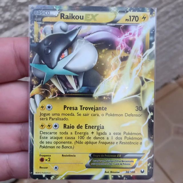 Carta Pokemon Raikou V Português 048/172 Card Original Copag