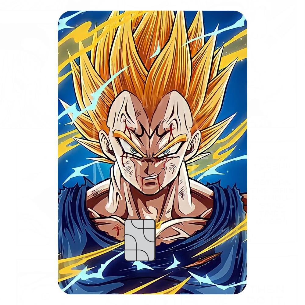 Adesivo Majin Boo Magro Cartão De Crédito Dragon Ball Super